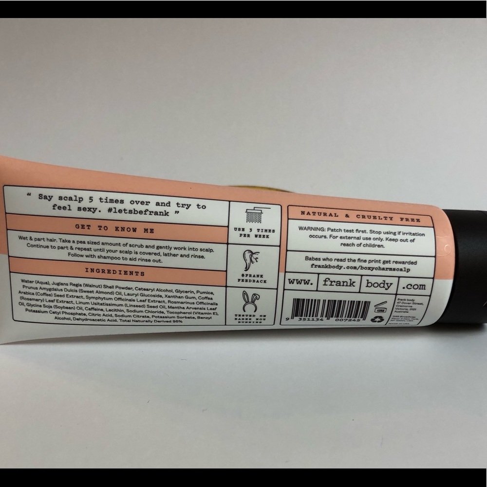 Frank Body/Caffeinated Scalp Scrub